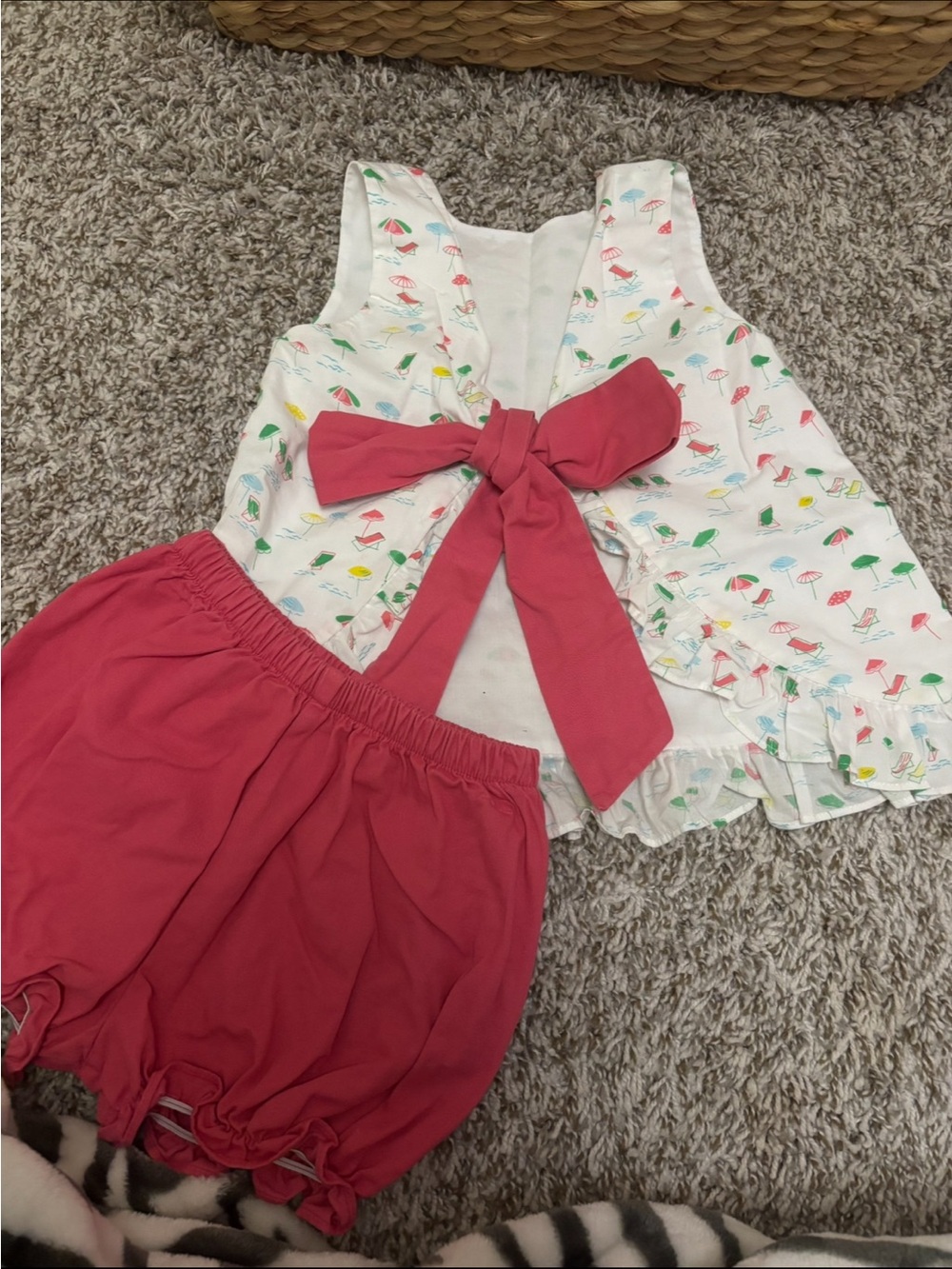 James and Lottie Girls Tie Back Matching Set